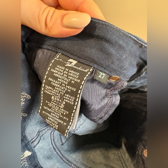 LIKE NEW- 7 for all mankind- KIMMIE STRAIGHT LEG JEANS - Picture 6 of 9